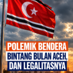 Aceh Flag Under Stormy Skies