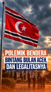 Aceh Flag Under Stormy Skies