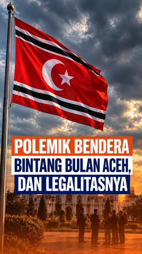 Aceh Flag Under Stormy Skies