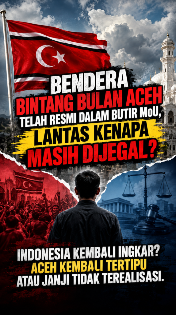 Aceh Flag and Justice Poster